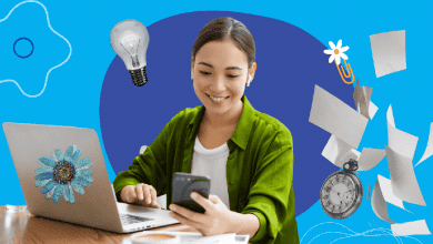 A young woman on her laptop preparing her job cover letter.